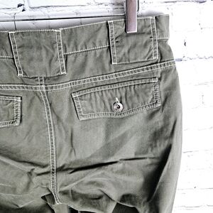 BANANA REPUBLIC | vintage Y2K contrasting stitch detail straight leg capri pants